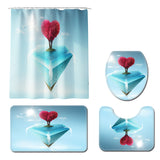 Honana,Bathroom,Waterproof,Shower,Curtain,Pedestal,Toilet,Covers,Bathroom,Decoration