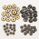 15Set,Black,Press,Studs,Popper,Fastener,Sewing,Leather,Buttons,Craft