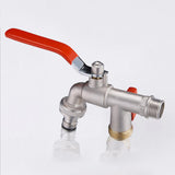 Brass,Washing,Machine,Faucet,Thread,Double,Outlet,Water,Control,Valve