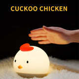 Creative,Tumbler,Cartoon,Silicone,Cuckoo,Chicken,Night,Light,Patting,Bedside,Sleep,Night,Light