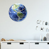 Loskii,CC090,Creative,America,Luminous,Earth,Clock,Clock,Quartz,Clock,Office,Decorations
