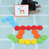 Montessori,Wooden,Color,Classification,Matching,Early,Education