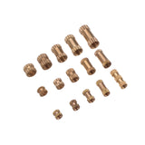 Suleve,MXBN3,250pcs,Metric,Threaded,Brass,Knurl,Round,Insert,Assortment