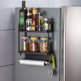 Kitchen,Magnetic,Organiser,Fridge,Shelf,Storage,Holder