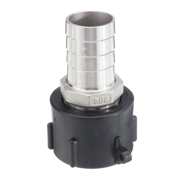 S60x6,Coarse,Thread,Drain,Adapter,Stainless,Steel,Outlet,Connector,Replacement,Valve,Fitting,Parts,Garden