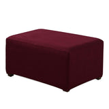 Stretchy,Fabric,Footstool,Cover,Square,Ottoman,Protector,Stretch,Slipcover