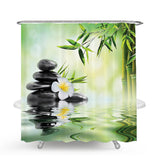 Bamboo,Printing,Waterproof,Bathroom,Shower,Curtain,Toilet,Cover,Carpet