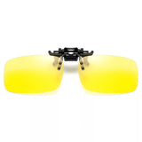 Women,Polarized,Sunglasses,Driving,Cycling,Night,Vision,Yellow,Square,Glasses,Clips,Unisex
