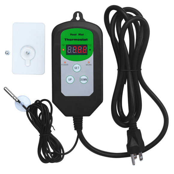 Adjustable,Digital,Temperature,Control,Sensor,Regulator,Heating,Plant,Reptile,Heating,Temperature,Controller