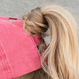 Women,Breaking,Solid,Color,Fashion,Hollow,Ripped,Washed,Denim,Baseball