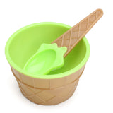 Children's,Plastic,Cream,Bowls,Spoons,Durable,Cream,Dessert