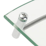 Modern,Glass,Bathroom,Shower,Triangular,Shelf,Organizer,Towel,Holder,Single,Layer