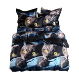 Bedding,Animal,Black,Printing,Quilt,Cover,Pillowcase