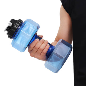 Large,Dumbbell,Shape,Water,Kettle,Portable,Sport,Fitness,Bottle