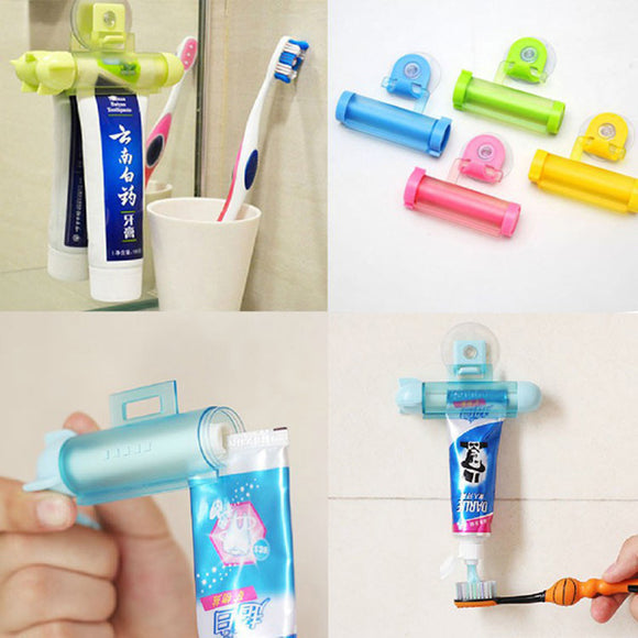 White,Rolling,Toothpaste,Squeezer,Toothpaste,Sucker,Dispenser