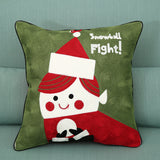 Christmas,Cotton,Embroidering,Pillow,Cases,Santa,Snowflake,Cushion,Cover
