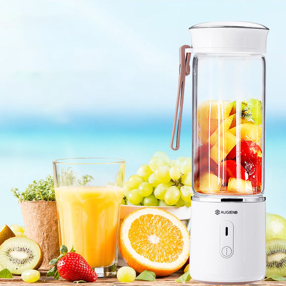 AUGIENB,500ML,Electric,Glass,Juicer,Fruit,Extractor,Machines,Personal,Portable,Blender,Maker,Shakes,Blender,Mixer,Juicer,Blade,Rechargeable,Stirring,Camping,Travel