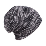 Stripe,Beanies,Solid,Velvet,Lining,Winter,Bonnet,Skullies