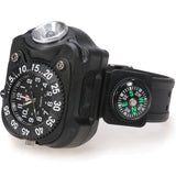 Waterproof,Multifunction,Wrist,Watch,Flashlight,Bicycle,Torch,Light,Charging
