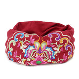 Womens,Ethnic,Embroidery,Slouch,Beanie,Cotton,National,Printting,Turban