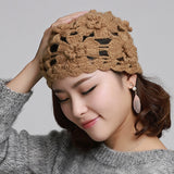 Womens,Slouchy,Beanie,Winter,Hollow,Earmuffs,Skull