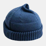 Unisex,Solid,Color,Winter,Elastic,Brimless,Landlord,Skull