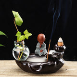 Ceramic,Backflow,Cones,Smoke,Incense,Burner,Sticks,Holder