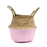 Decoration,Storage,Basket,Folded,Seaweed,Woven,Bamboo,Woven,Rattan,Flower,Basket,Flower,Arrangement