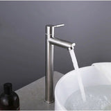 Stainless,Steel,Bathroom,Basin,Faucet,Single,Hoses,Height