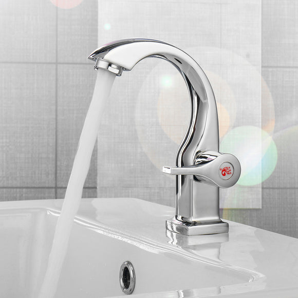 Modern,Chrome,Bathroom,Basin,Faucet,Waterfall,Spout,Single,Handle,Mixer