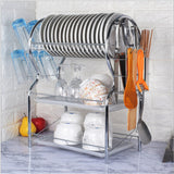 Large,Capacity,Drainer,Drain,Shelf,Drying,Kitchen,Storage,Stainless