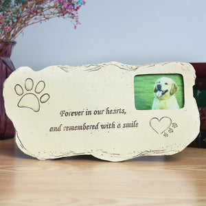 Tombstone,Memorial,Stone,Personalized,Waterproof,Photo,Frame,Features,Sympathy,Garden,Backyard,Marker,Grave,Tombstone