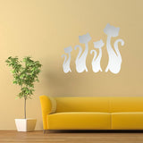Honana,Silver,Mirror,Stickers,Bedroom,Office,Decor