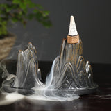 Reverse,Waterfall,Smoke,Incense,Burner,Incense,Burner,Cones