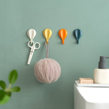 Balloon,Shape,Hooks,Hanging,Seamless,Strong,Adhesive,Kitchen