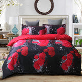 Bedding,Floral,Printing,Quilt,Cover,Pillowcase