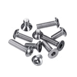 Suleve,M3SH9,700Pcs,Stainless,Steel,Machine,Screw,Socket,Flat&Button,Assortmen