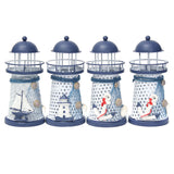 Nautical,Decor,Shabby,Metal,Lighthouse,Shell,Colorful,Light,Party,Decorations