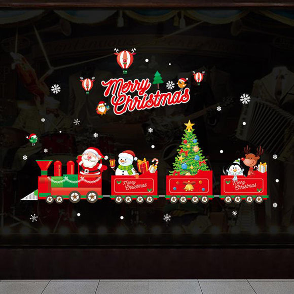 Christmas,Large,Stickers,Fashion,Window,Decoration,Vinyl,Removable,Merry,Christmas,Decor