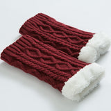 Unisex,Winter,Velvet,Knitting,Ankle,Warmer,Boots,Skirt,Socks