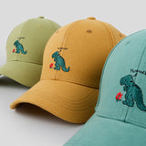 Unisex,Baseball,Little,Dinosaur,Embroidery