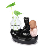 Ceramic,Backflow,Incense,Burner,Buddhist,Holder,Glass,Hydroponic,Creative,Gifts