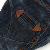 Fashion,Washed,Denim,Beret,Vintage,Cowboy