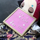 25.4*25.4cm,Letter,Board,Wooden,Frame,Message,Board,Letter,Holder