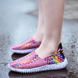 Women,Shoes,Woven,Breathable,Hollows,Beach,Summer