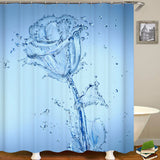 Printing,Romantic,Water,Flower,Waterproof,Bathroom,Shower,Curtain,Toilet,Cover,Floor,Bathroom