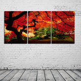 Miico,Painted,Three,Combination,Decorative,Paintings,Maple,Decoration