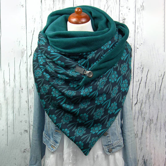 Women,Cotton,Thick,Winter,Outdoor,Casual,Floral,Printing,Pattern,Scarf,Shawl