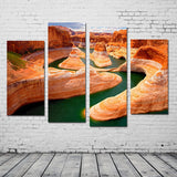 Miico,Painted,Combination,Decorative,Paintings,Canyon,River,Decoration