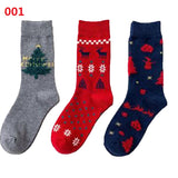 Pairs,Women's,Socks,Snowman,Pattern,Stocking,Breathable,Socks